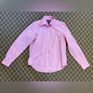 Women’s Ralph Lauren Pink And White Stripped Casual Button Down Shirt, Size XS